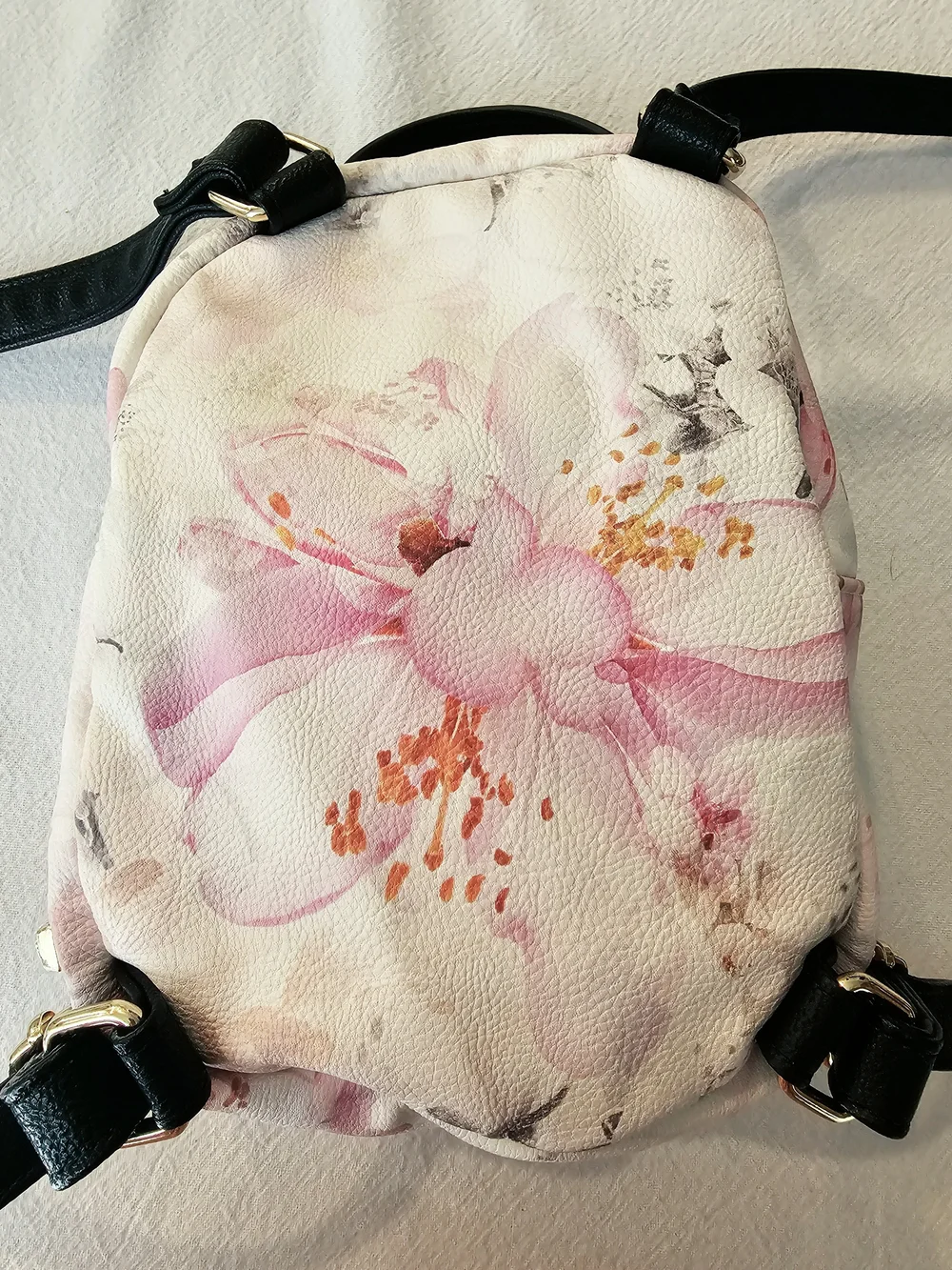 Betsey Johnson Kitsch Puppy Dog Floral Mini Backpack Purse NWOT Kawaii Frenchie